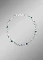 Ketting met groene kristallen 