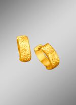 Klapcreolen, machinaal gegraveerd 