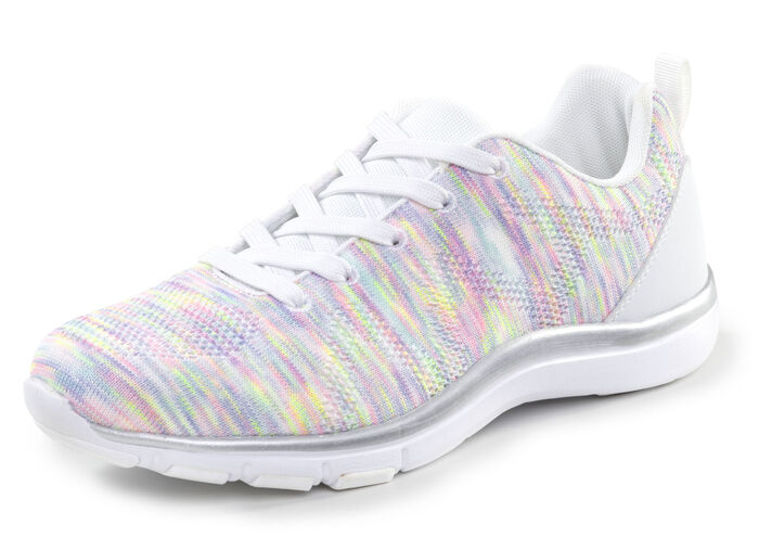 ELENA EDEN, trendy damessneakers, met uitneembaar voetbed WEISS-BUNT