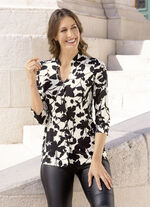 Tuniek met briljant gekleurde print 
