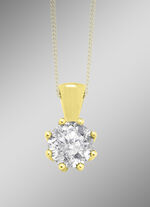 Fonkelende hanger met diamant 