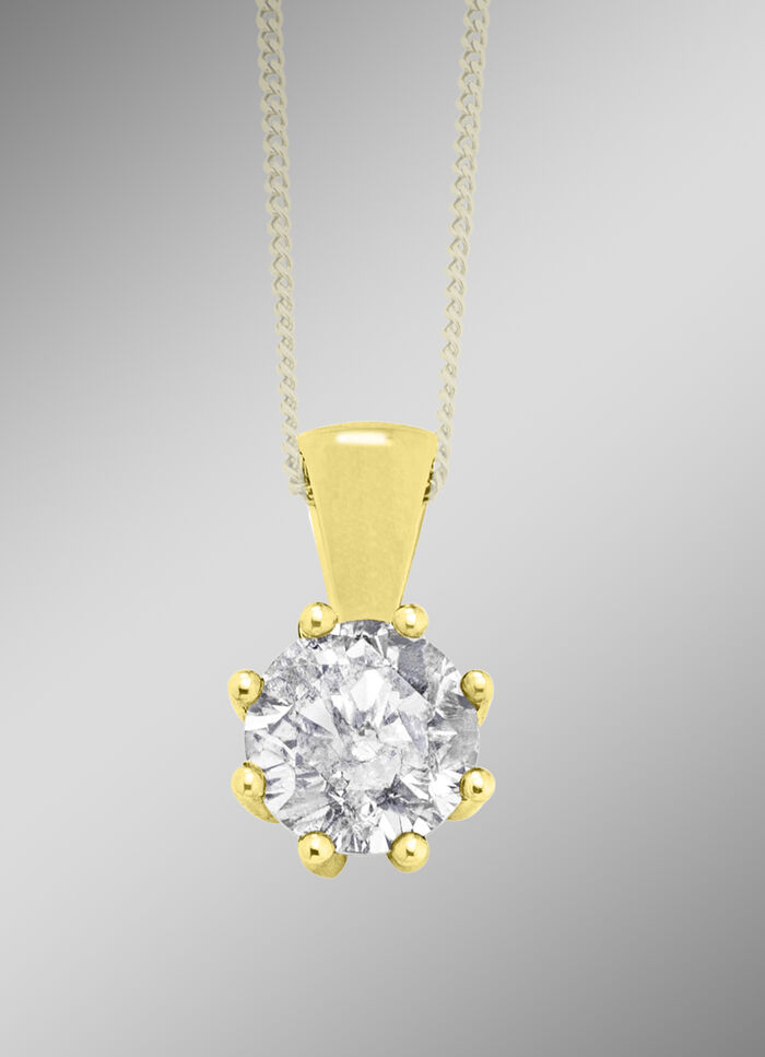 Fonkelende hanger met diamant 