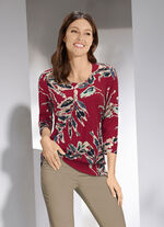 Shirt met schitterende kleurenprint 