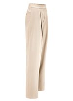 Broek met plooien in modieuze breedte 