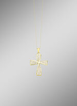 Prachtige kruishanger met zirkonia 