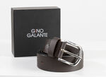 GINO GALANTE, modieuze herenriem inclusief doosje, 3,5 cm breed BRAUN