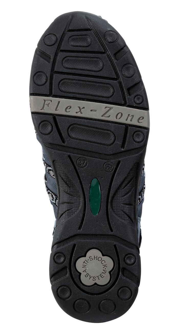 ELENA EDEN sandaal met textielrand JEANS