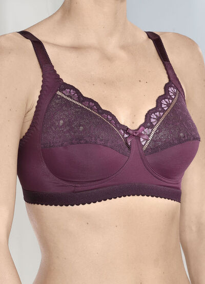 Laurina-tweepack bh's met op kleur afgestemde elastische kant 