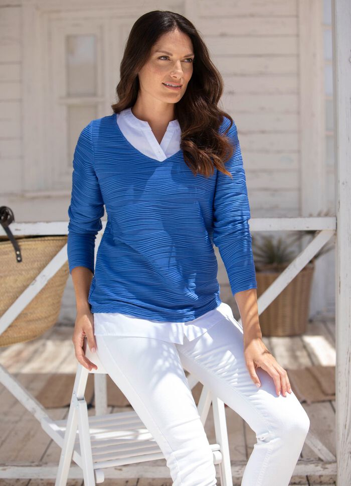 Overhemdtuniek met 2-in-1-look 