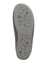 Textielpantoffels met uitneembaar voetbed GRAU