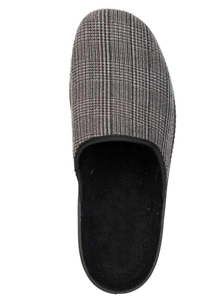 Klassieke herenpantoffels met anatomisch gevormd voetbed GRAU