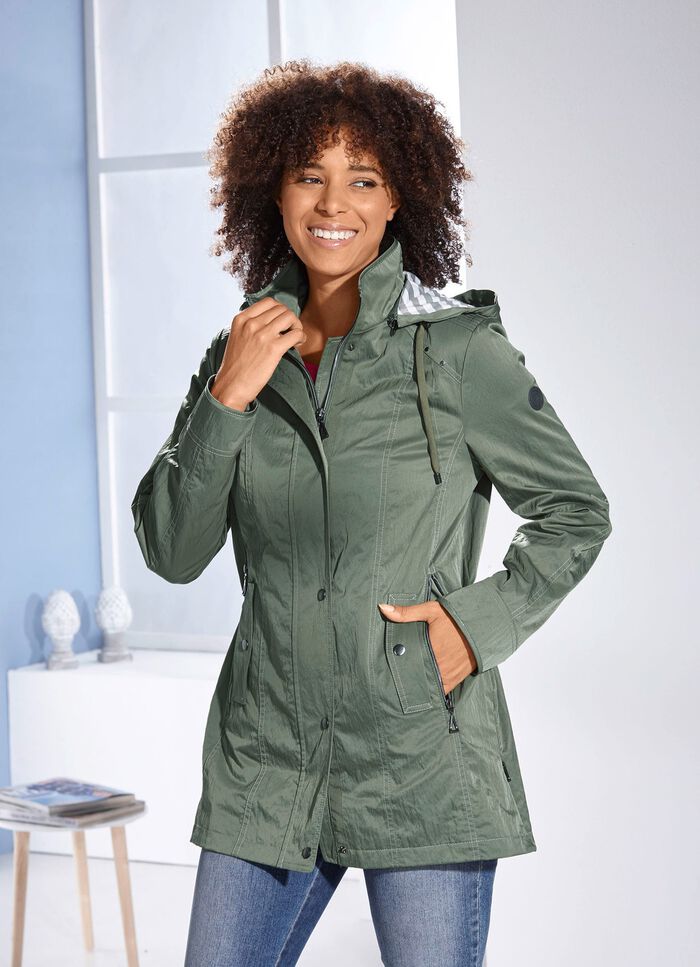 Functioneel jack met split- en ritszakken KAKI