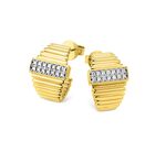 Briljante oorknopjes met 28 briljant geslepen diamanten 