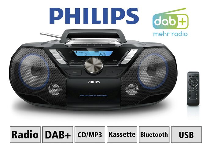 Philips AZB798T cd/cassette/DAB+ radio 