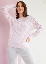 Trui met luxe, glinsterende paillettengaren 