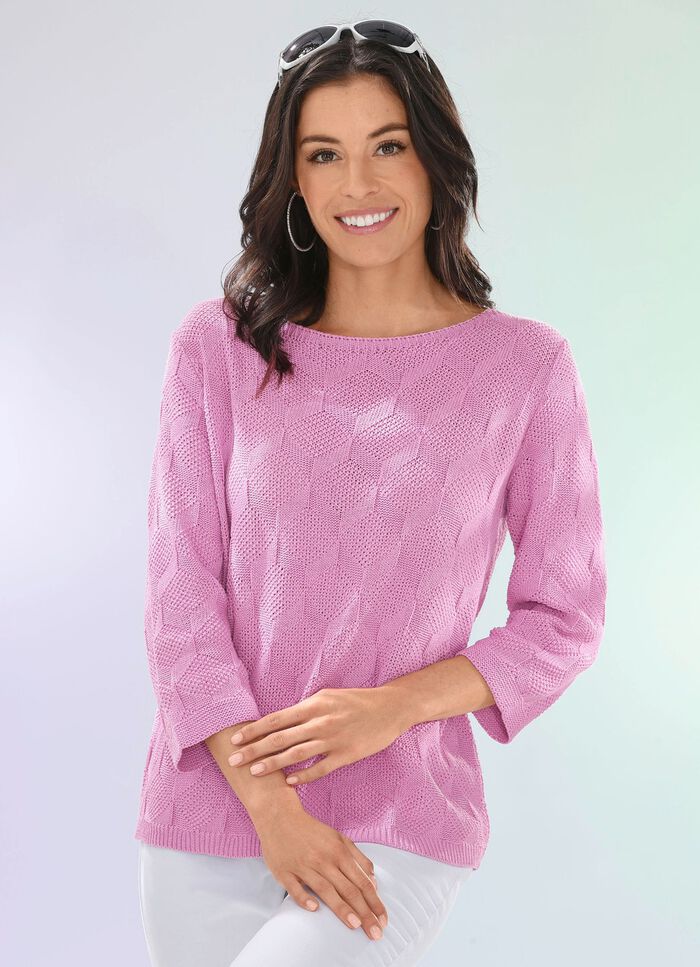 Trui gemaakt van duurzaam gerecycled katoen ROZENHOUT