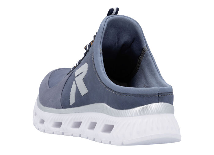 Rieker pantoffels met elastisch snelvetersysteem met stopper JEANS