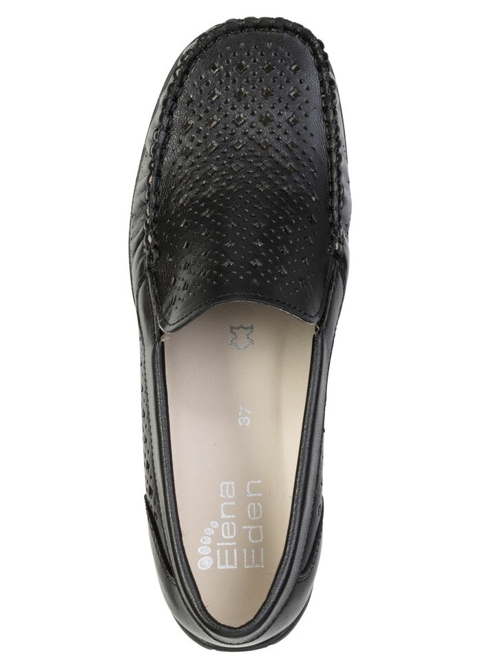 ELENA EDEN, zomerpantoffels voor dames, breedte H, met uitneembaar voetbed SCHWARZ