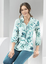 Shirt tuniek met briljante kleurenprint 