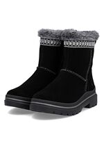 Remonte, gevoerde dames enkellaarsjes, winterschoenen, breedte G, met lamsvacht 