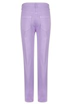 Broek met bloemenborduursel 