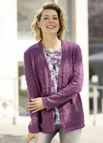 Cardigan met decoratieve structuur 