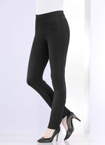 Broek met smalle beenwijdte ZWART