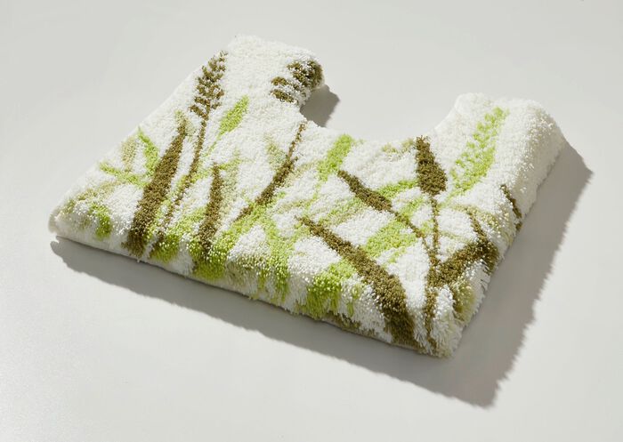 Naturel badkamerset met grasmotief NATUREL