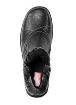 Rieker, gevoerde dameslaarzen, winterschoenen, met rits ZWART