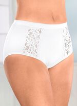 Set van vier slips met kanten inzetstukken 