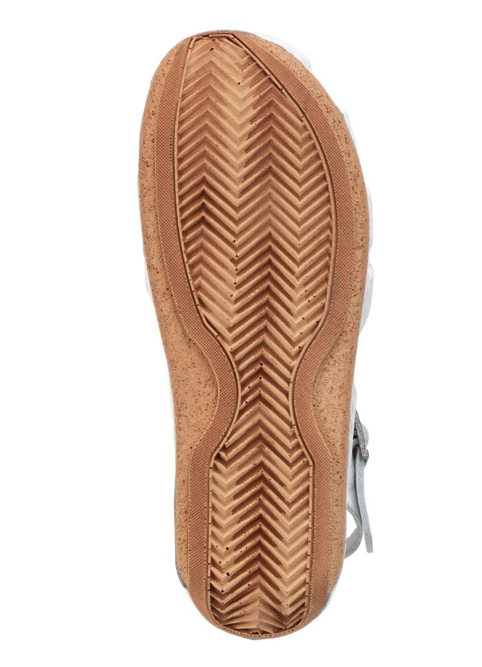 Gemini sandaal met bandjes van zacht rundnappaleer WIT