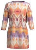 Gebreide tuniek in bedrukt fijn breisel 