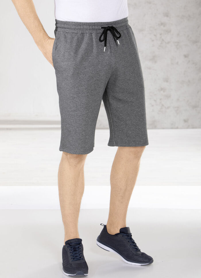 Korte broek in 4 kleuren DUNKELGRAU MELIERT