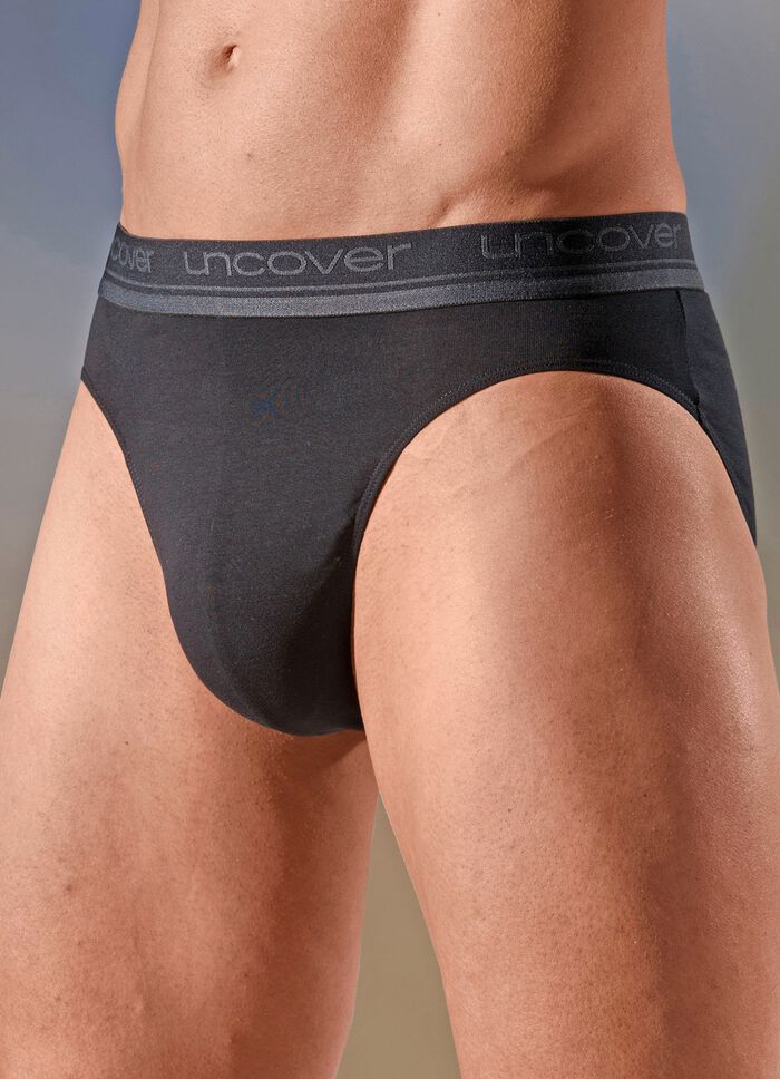uncover by Schiesser, set van drie boxershorts met elastische tailleband 