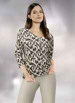 Shirt met schitterende all-over print 