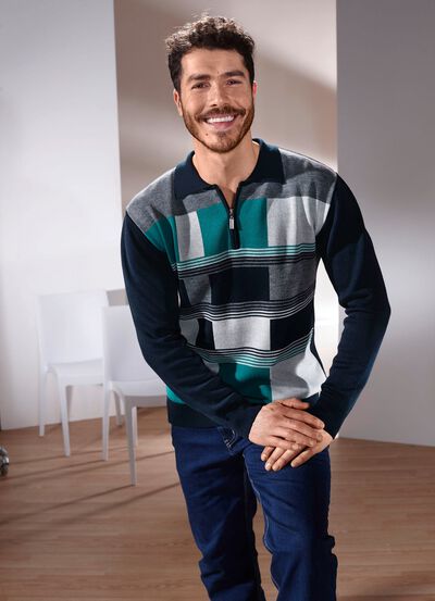 Sportieve polotrui in 2 kleuren 