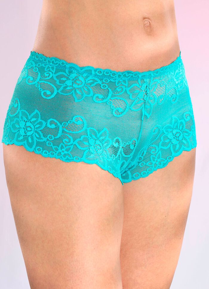 Driepack broekjes van elastisch kant 