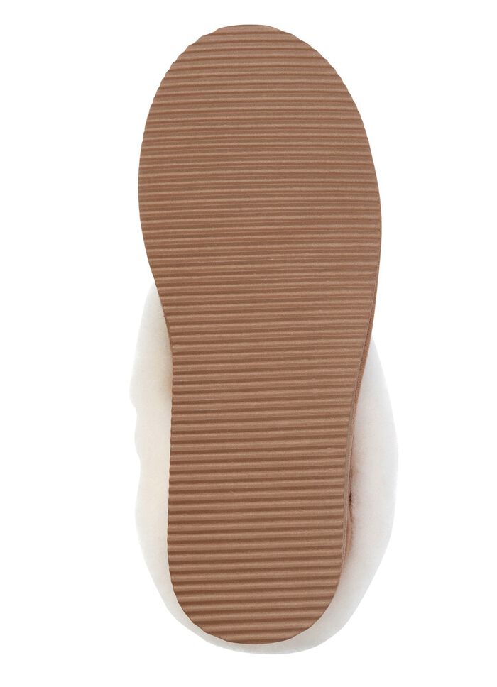 ELENA EDEN, warme damespantoffels, breedte G, met lamsvacht 