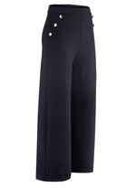 Culotte met decoratieve knopen ZWART