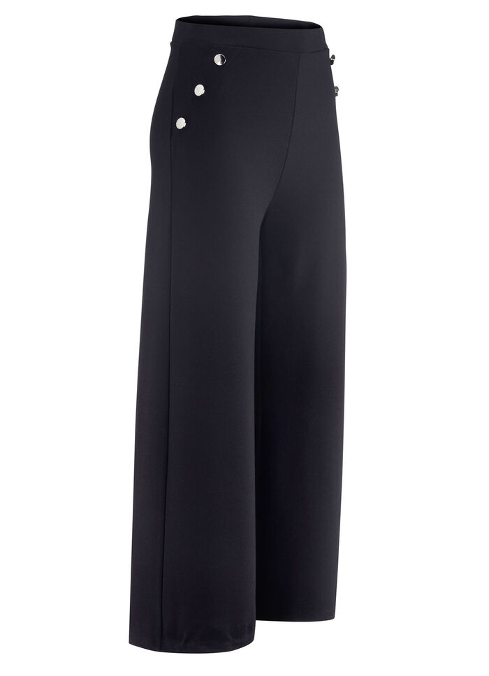Culotte met decoratieve knopen ZWART