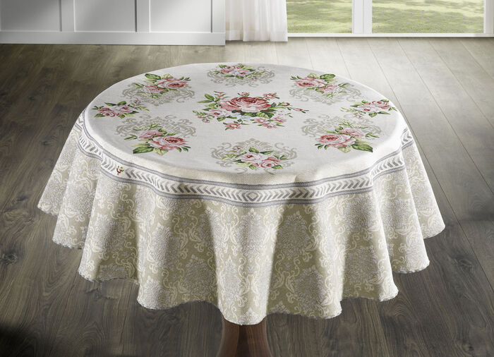Tafel- en kamerdecoratie met een romantisch rozenmotief MULTICOLOR