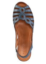 Gemini, klassieke damessandalen, breedte G, gemaakt van leer 