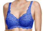 Susa 2-pack bh met delicate elastische kant 1X AZUURBLAU, 1X WIT