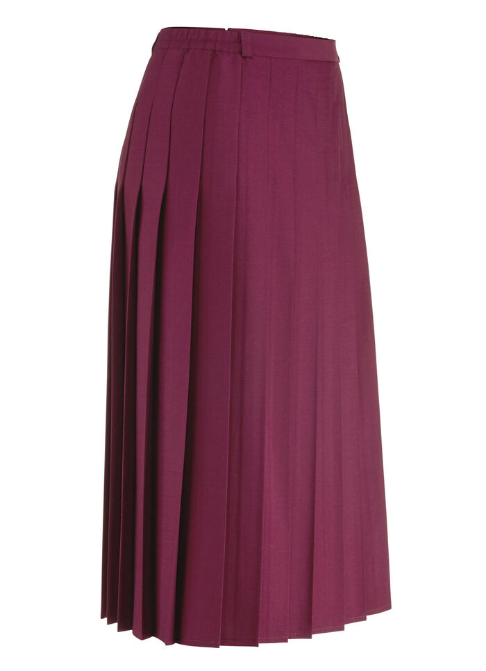 Rok met figuurflatterende plooien BORDEAUX