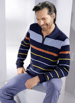 Poloshirt met korte ritssluiting 