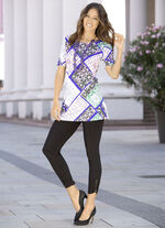 Lang shirt met ronde hals 