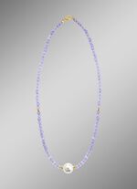 Ketting met parelglans en edelsteenglans 