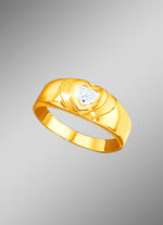 Hart-damesring met diamant 