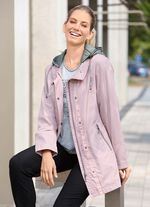 Functionele jas met afneembare capuchon 