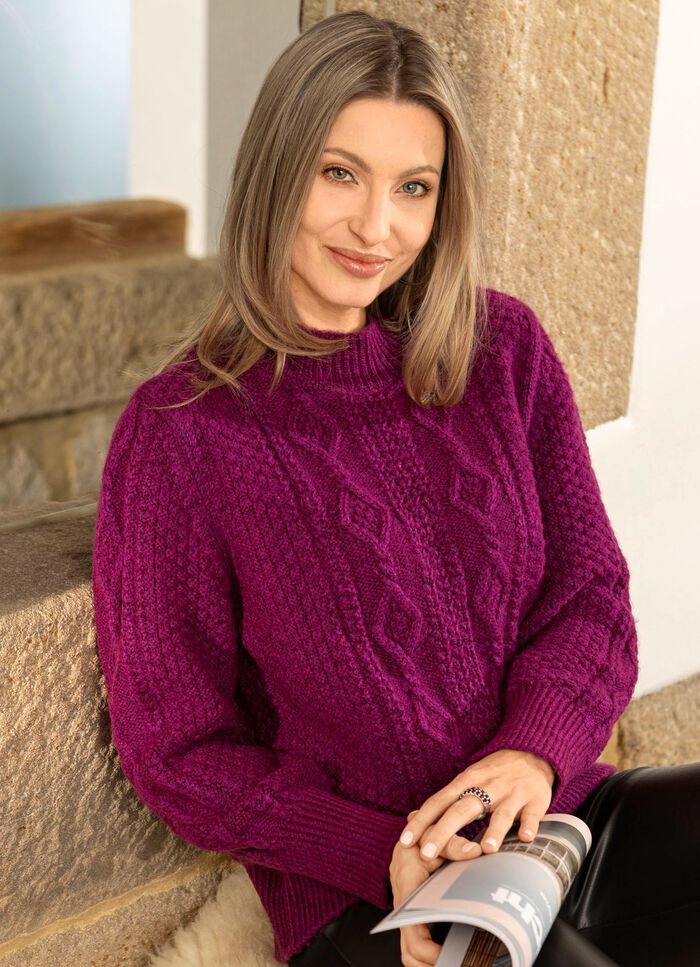 Trui gemaakt van gem&ecirc;leerd garen 